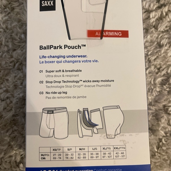 Saxx Vibe Extra Boxer Briefs Men Size L Black Everyday 2 Pack NWT Ballpark Pouch - Picture 2 of 5